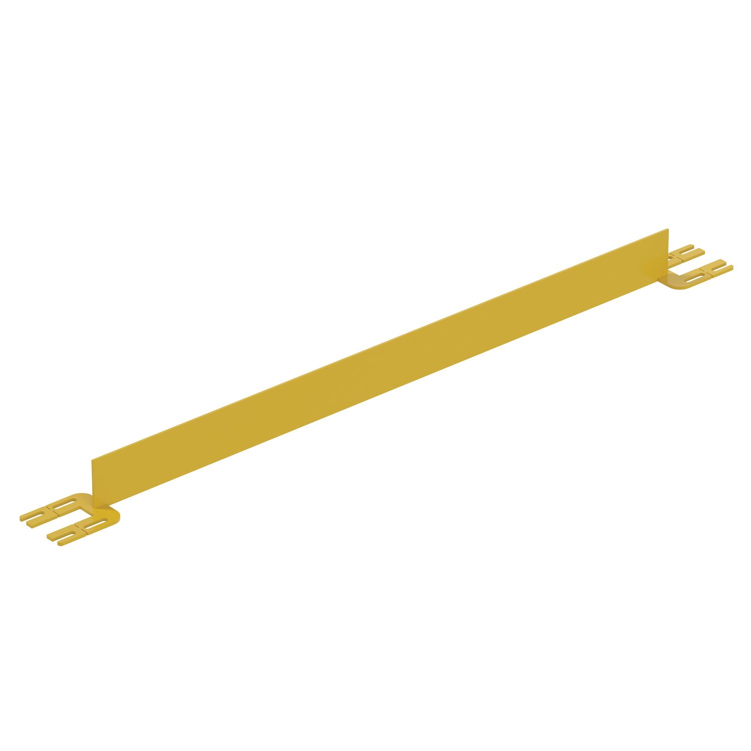 Vestil Steel Toe Board for Pipe Safety Railing - 5 Ft. Length - Yellow