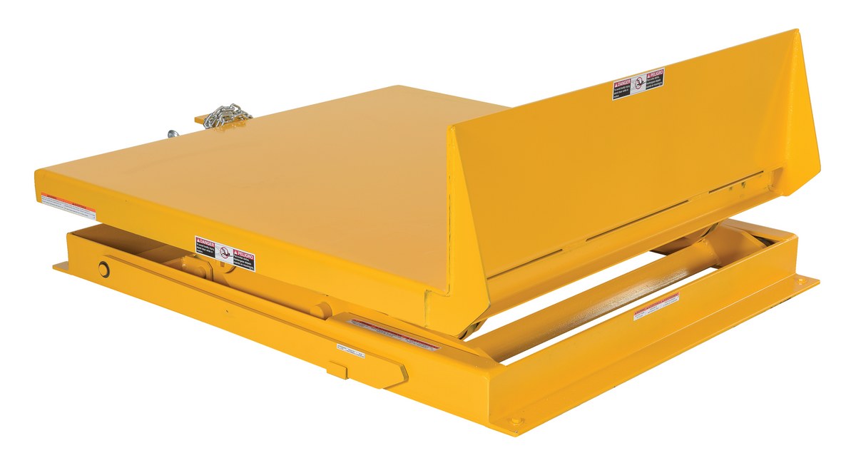 Vestil Steel Ergonomic Lift/Tilt Table - 48 In. x 48 In. 115 Volt 1 Phase 4,000 lb - Yellow