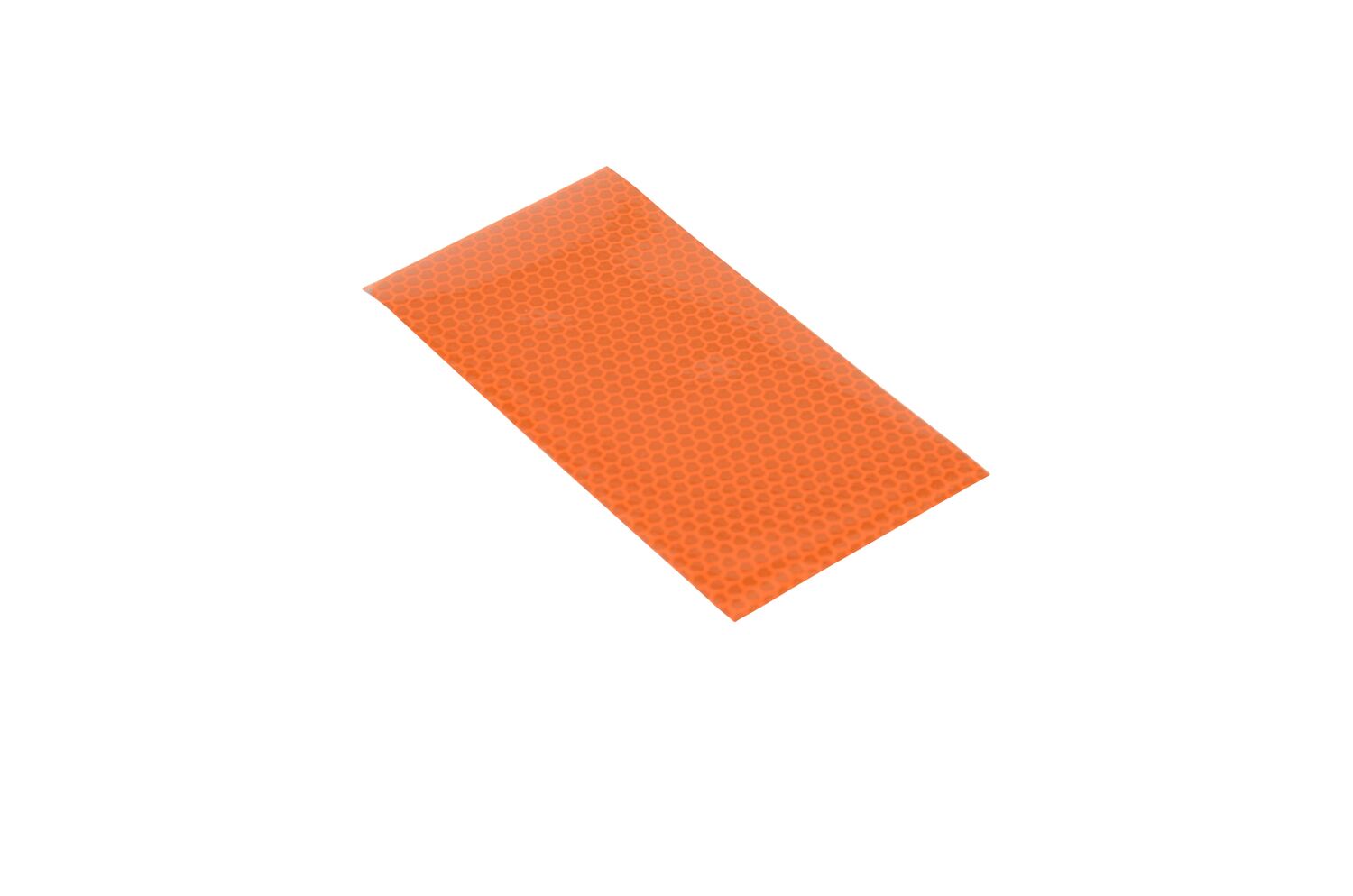 Vestil Glass Beads/Aluminum Reflective Sheeting - 3 In. x 6 In. - Orange