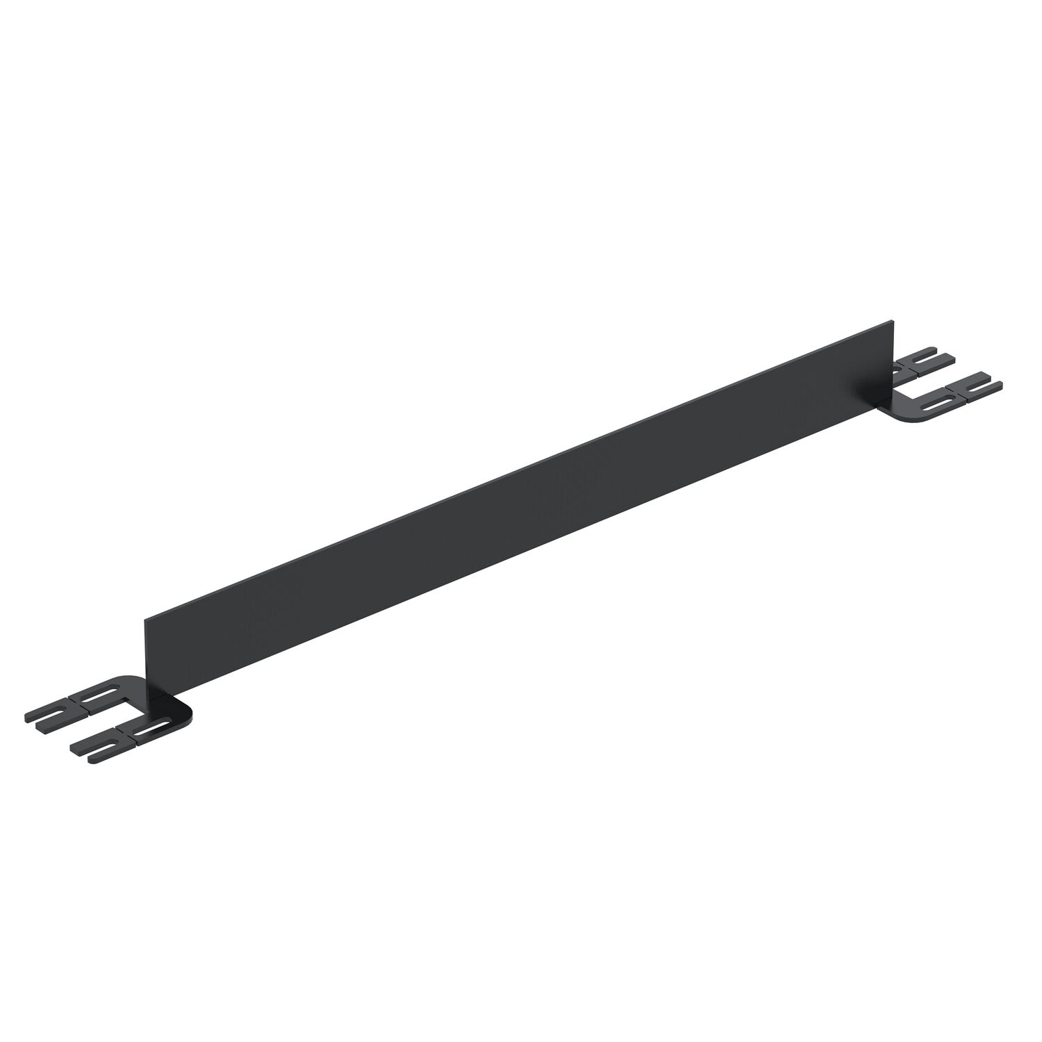 Vestil Steel Toe Board For Pipe Safety Railing - 4 Ft. Length - Black