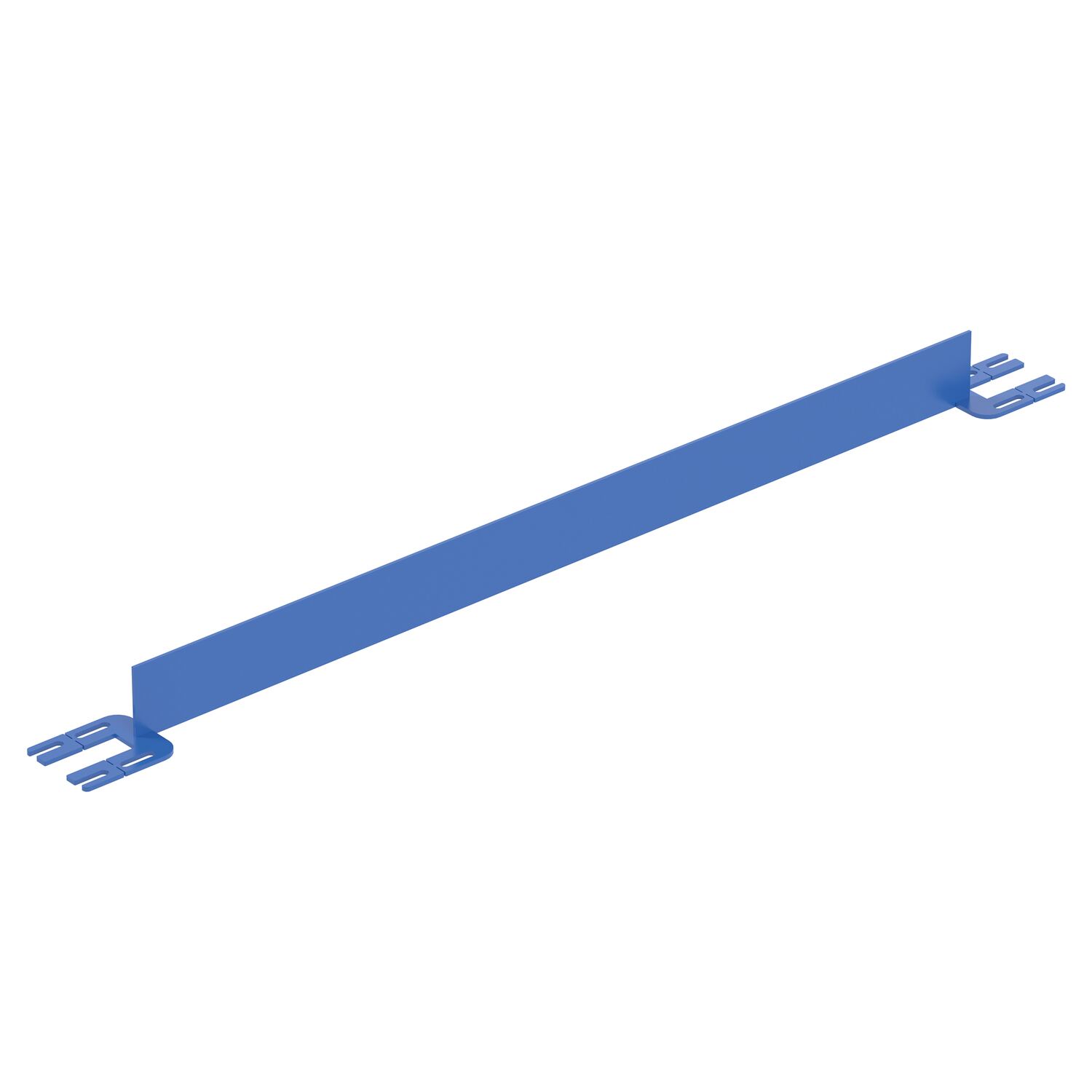 Vestil Steel Toe Board For Pipe Safety Railing - 5 Ft. Length - Blue