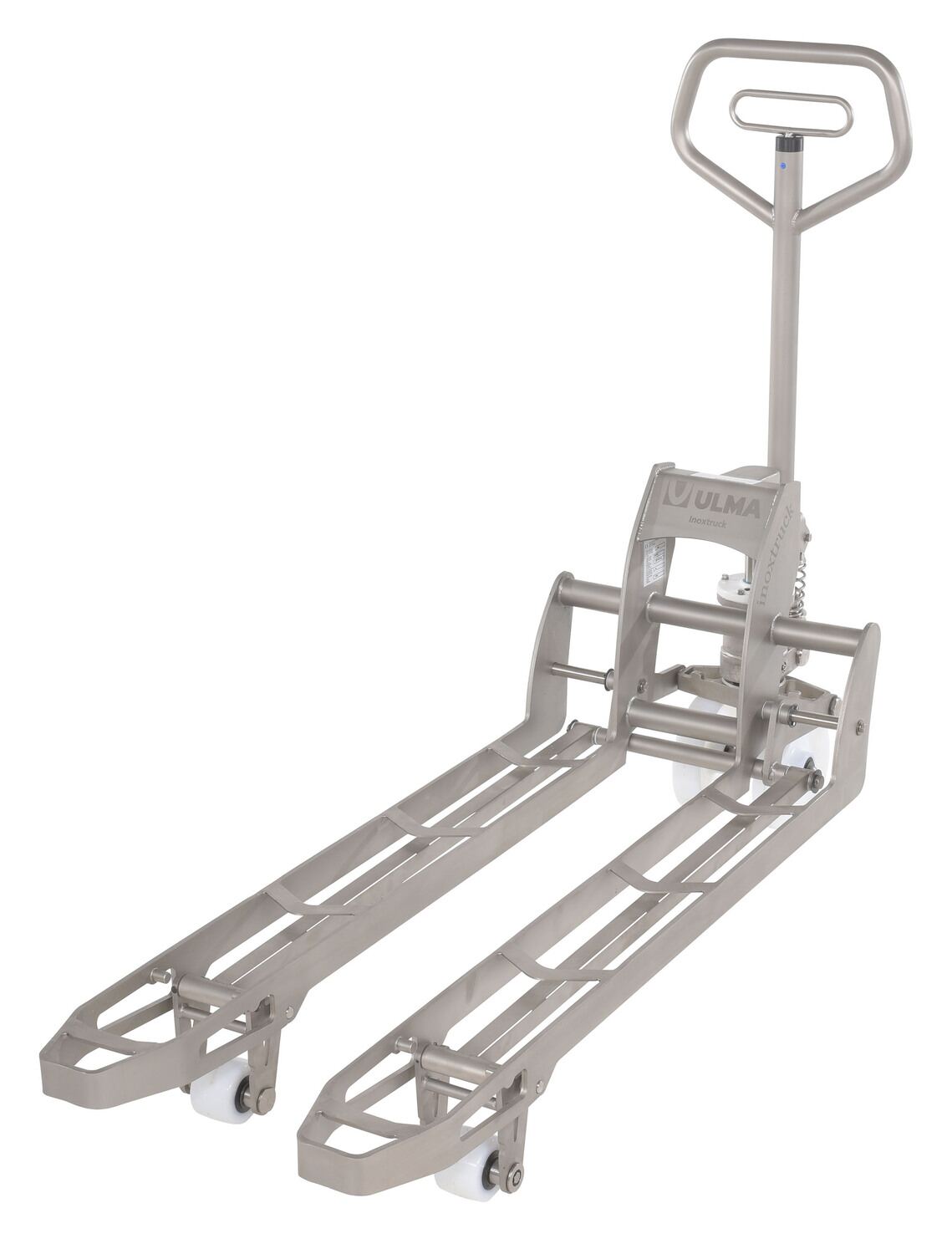 Vestil 304L Stainless Steel Hydraulic Hand Pump Pallet Jack 20 in. X - 45 in. 3,300 lb - Silver