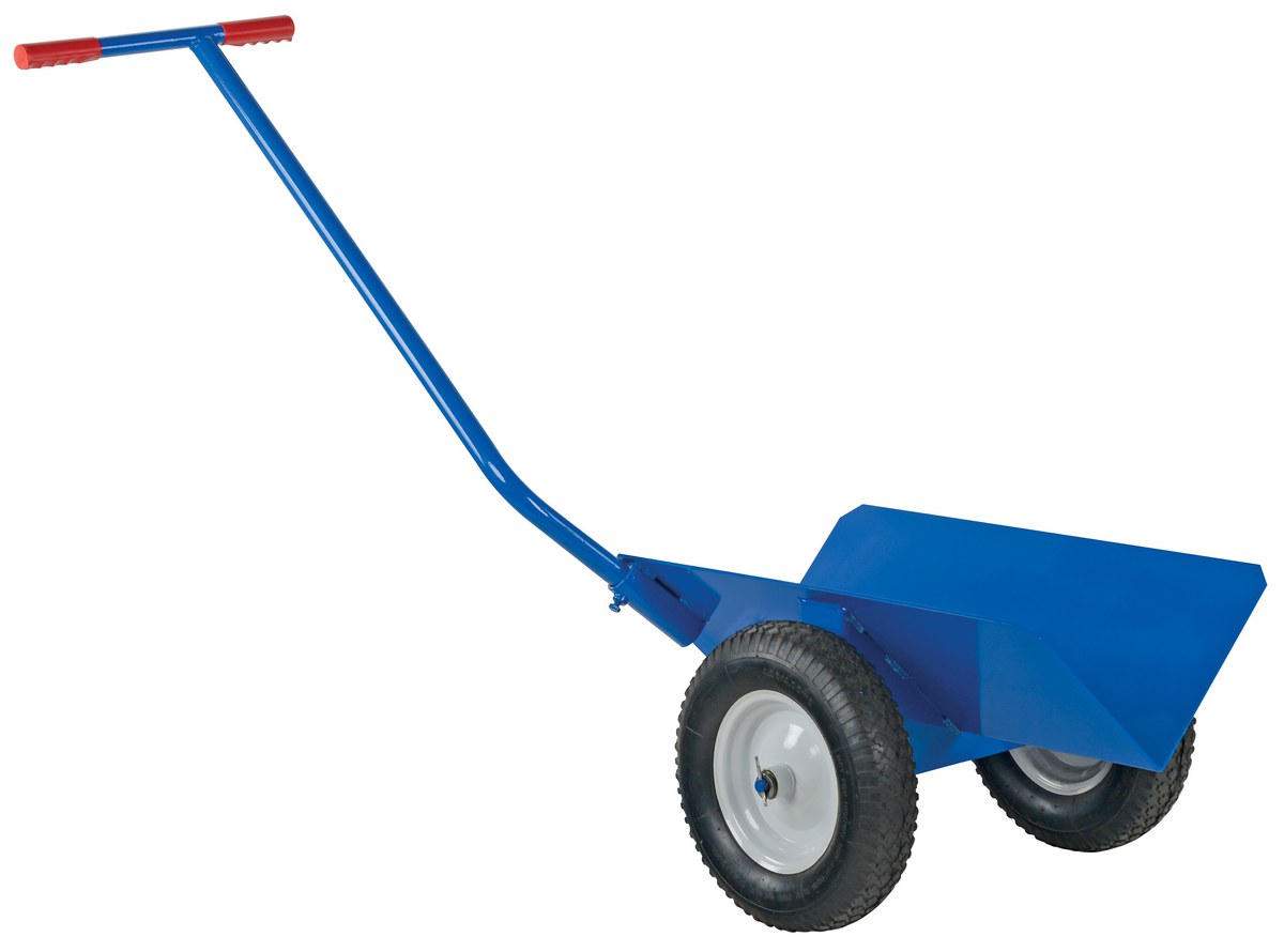 Vestil Steel V-Groove Pipe Mover with Foam Filled Wheels - 1,000 lb - Blue