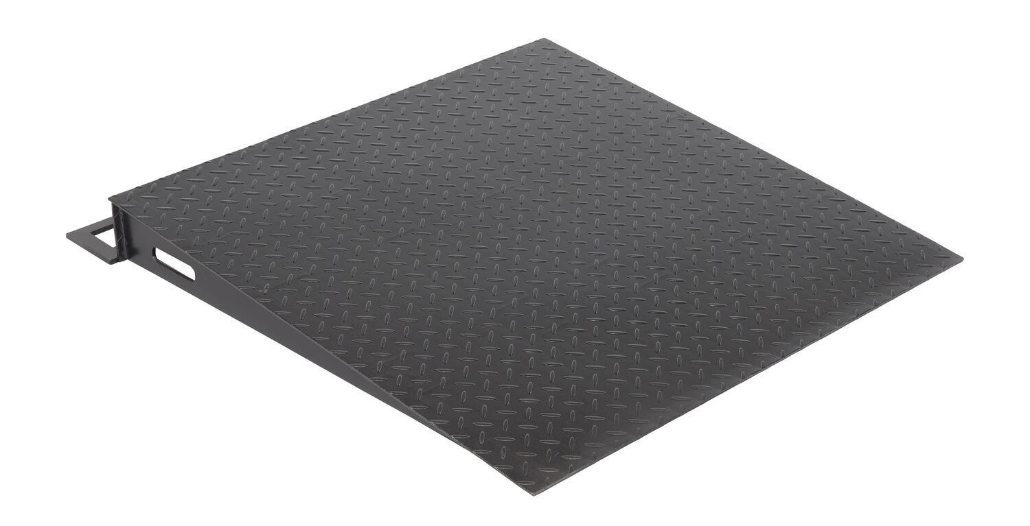 Vestil Steel Floor Scale Approach Ramp - 36 In. x 36 In. 2,000 lb - Black