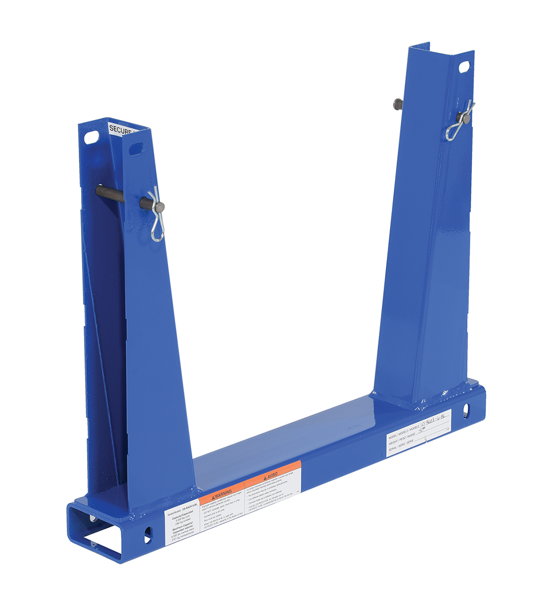 Vestil Portable Steel Stackable Storage Rack Pair - 6,000 lb - Blue