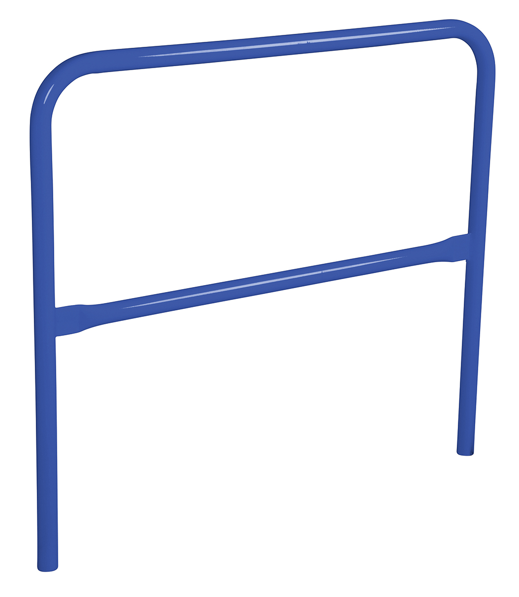 Vestil Steel Safety Railing - 4 Ft. Length - Blue