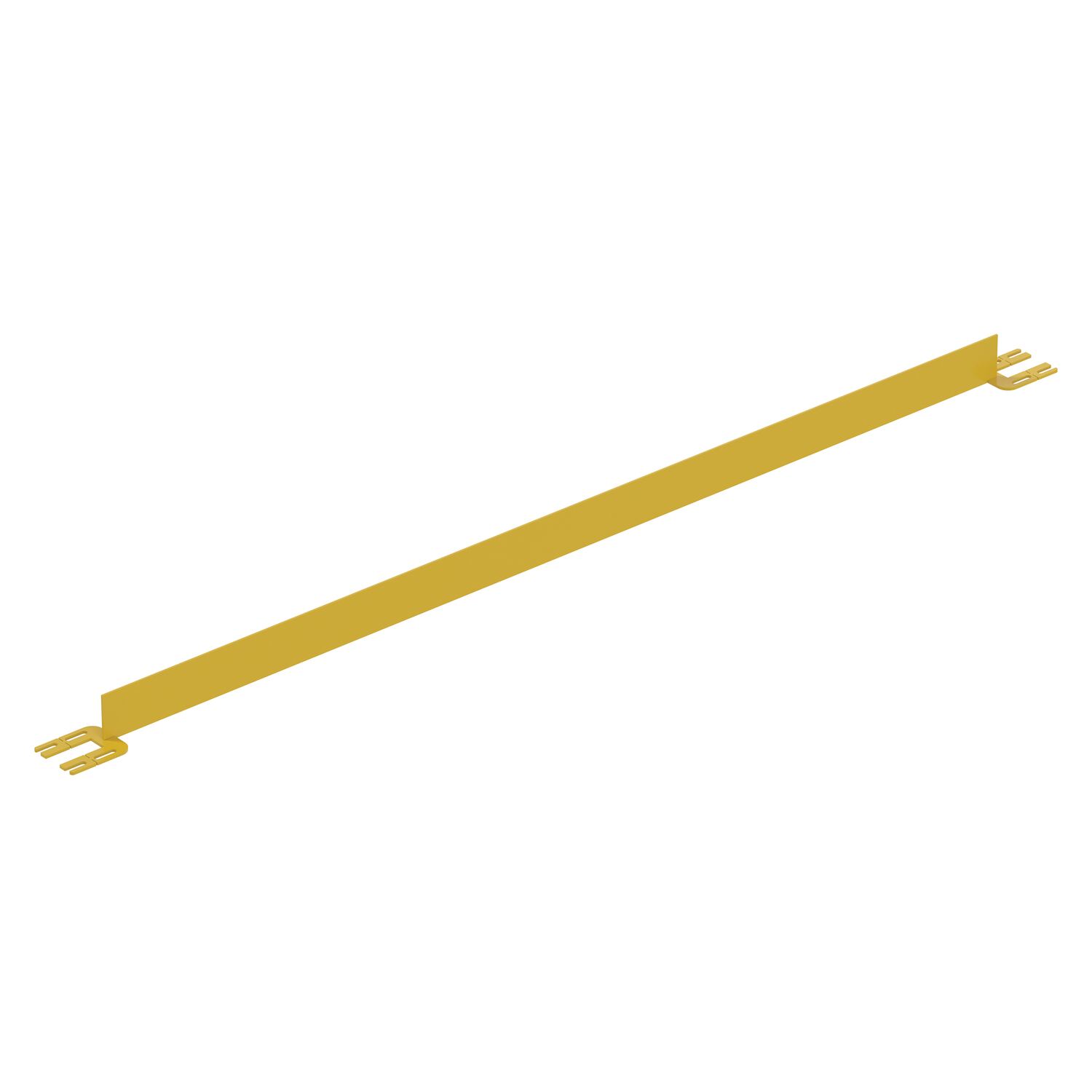 Vestil Steel Toe Board for Pipe Safety Railing - 8 Ft. Length - Yellow