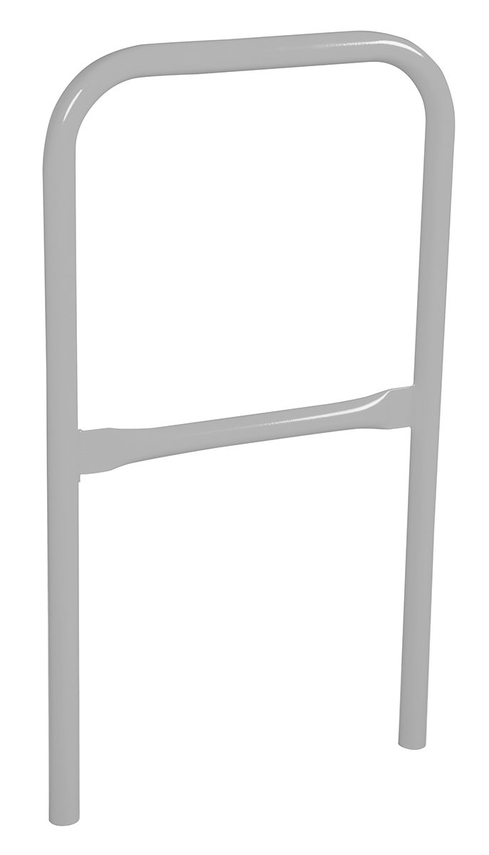 Vestil Steel Safety Railing - 2 Ft. Length - Silver