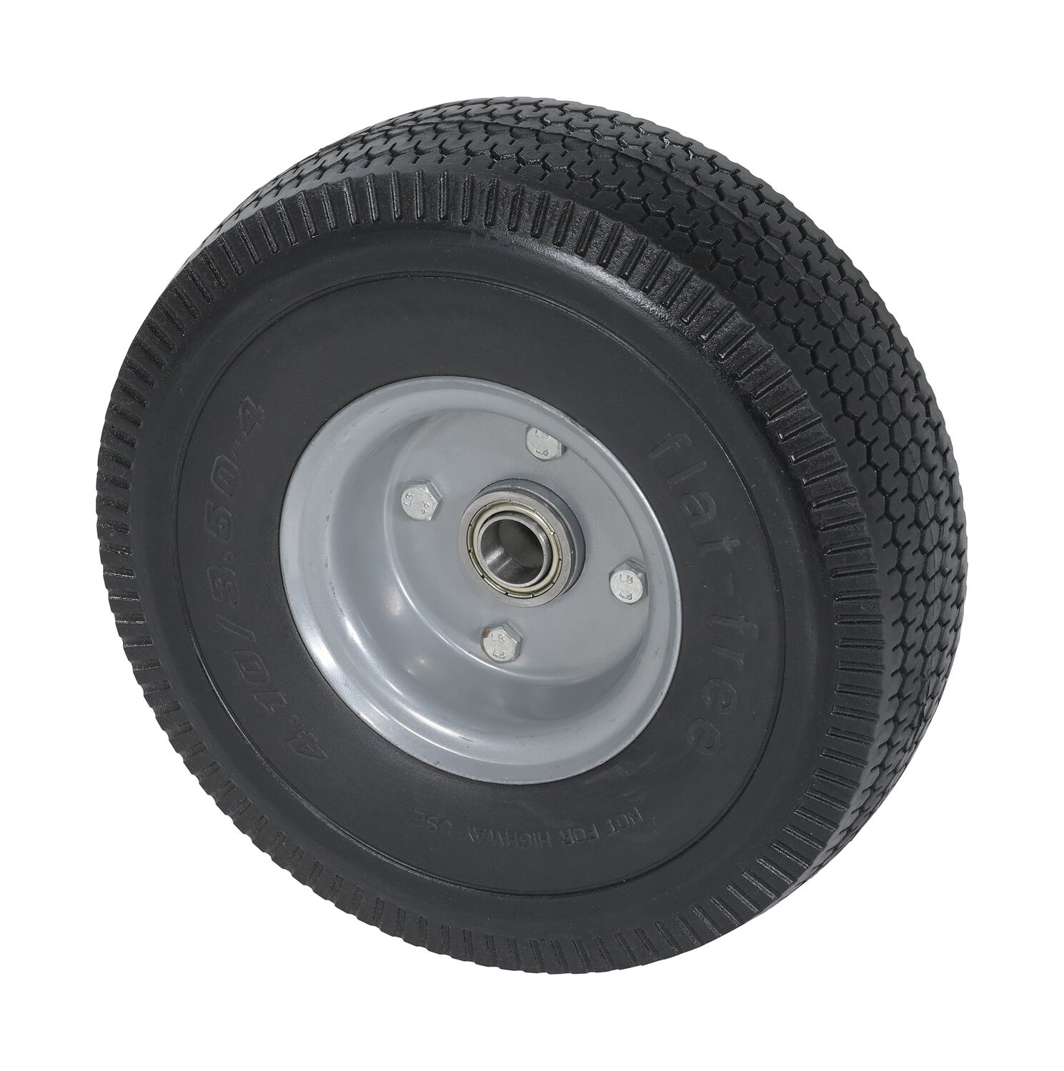 Vestil Polyurethane Solid Foam Wheel - 10 In. Diameter 300 lb - Black