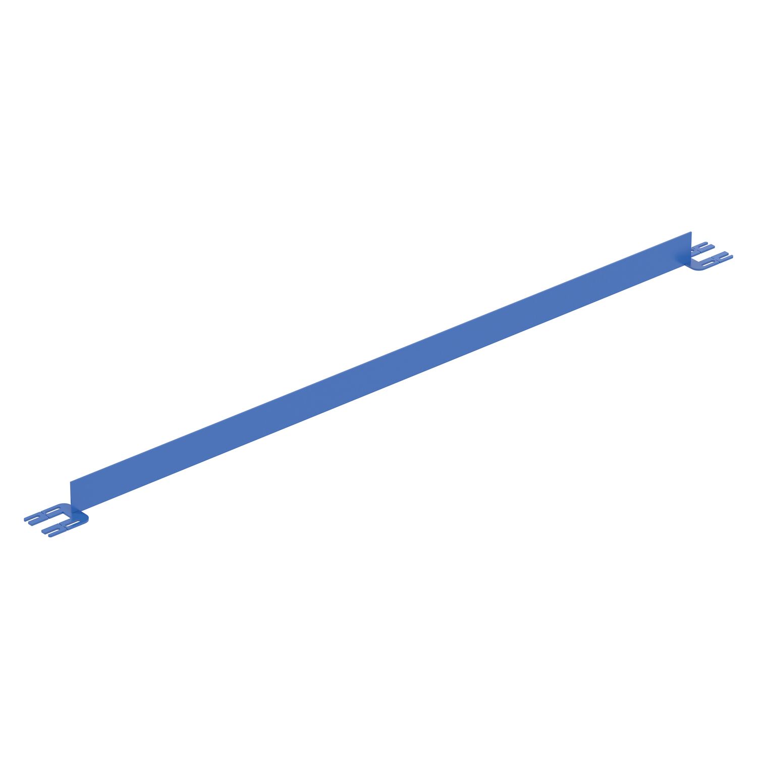 Vestil Steel Toe Board For Pipe Safety Railing - 8 Ft. Length - Blue