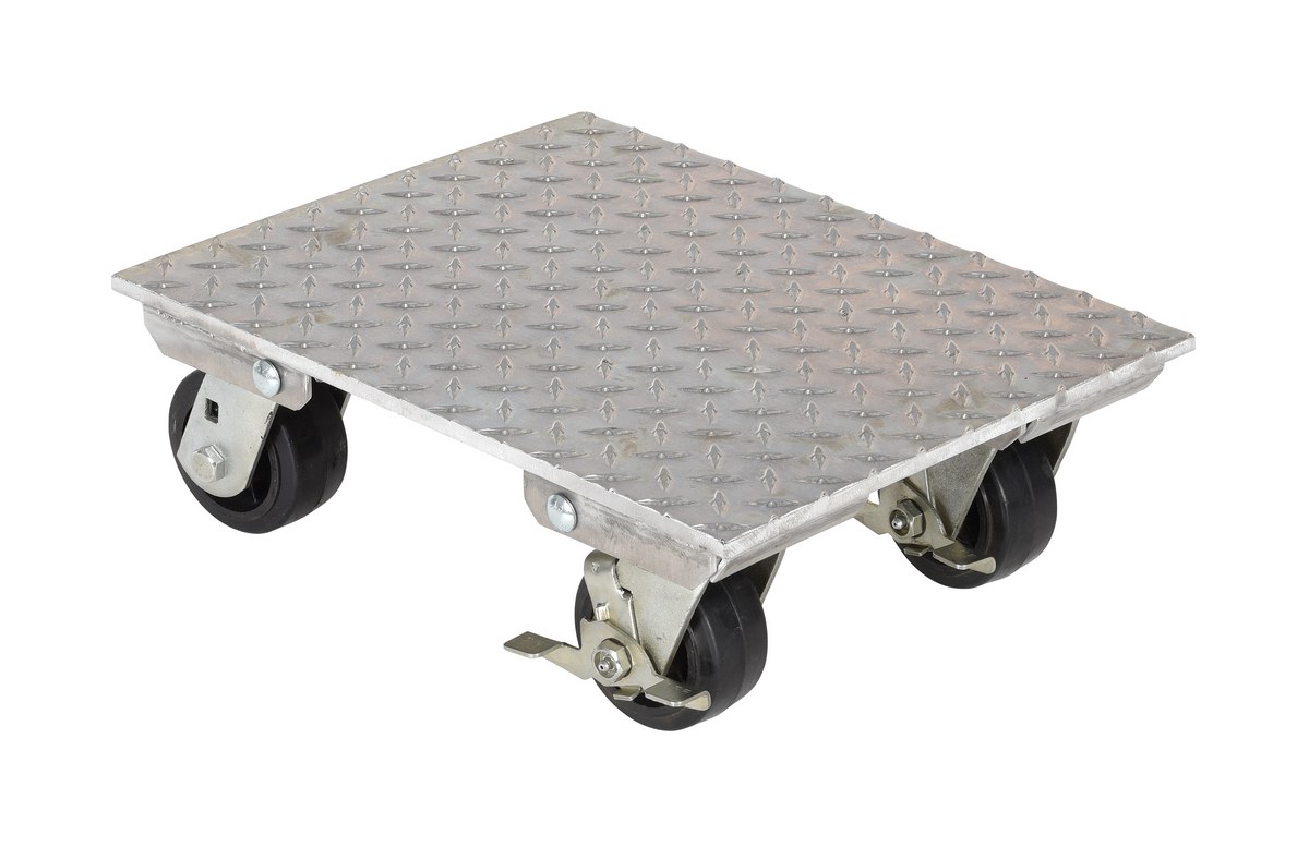 Vestil Aluminum Plate Dolly - 14 In. x 18 In. 1,200 lb - Silver