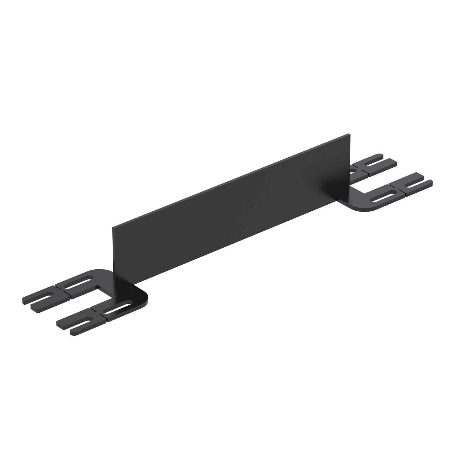 Vestil Steel Toe Board For Pipe Safety Railing - 2 Ft. Length - Black