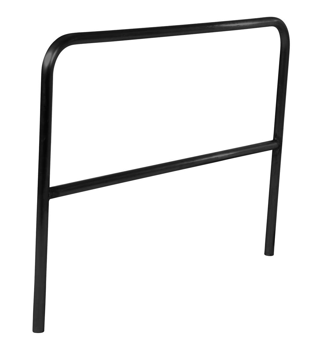 Vestil Steel Safety Railing - 5 Ft. Length - Black