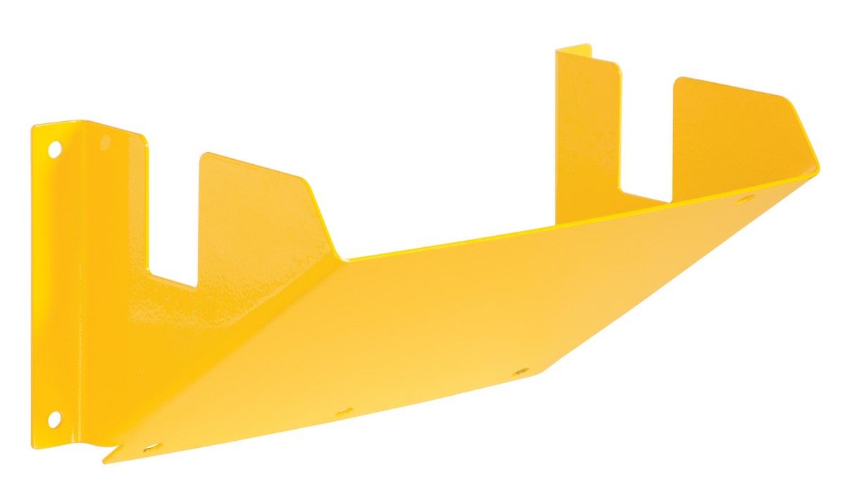 Vestil Steel Wheel Chock Holder - 4 Mounting Holes 40 lb - Yellow