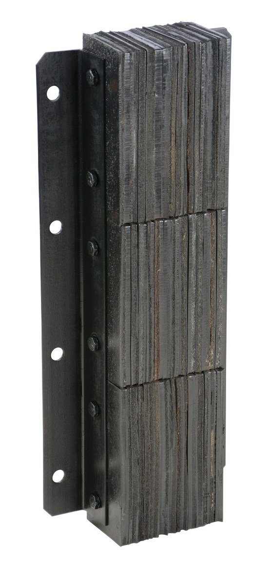 Vestil Rubber Laminated Dock Bumper - 30 In. x 11 In. x 4-1/2 In. - Black