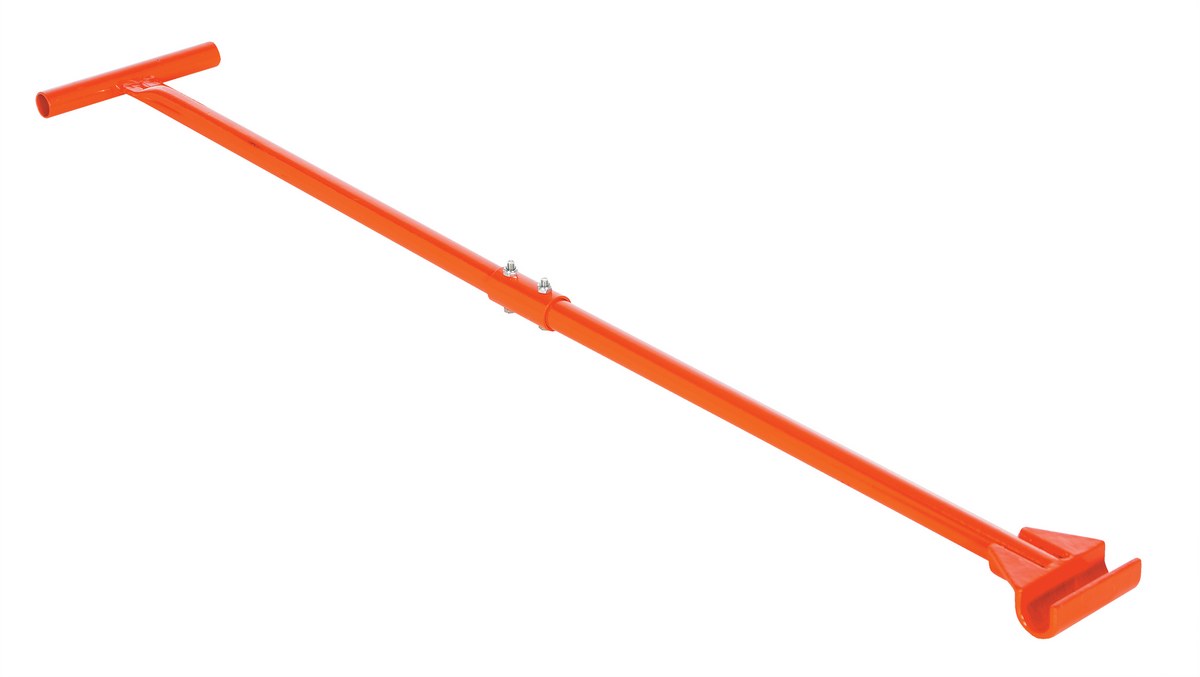 Vestil Steel Machine Roller Steering Bar Handle - 48 In. Length For Use with VHMS-8, 15, and 30 - Orange