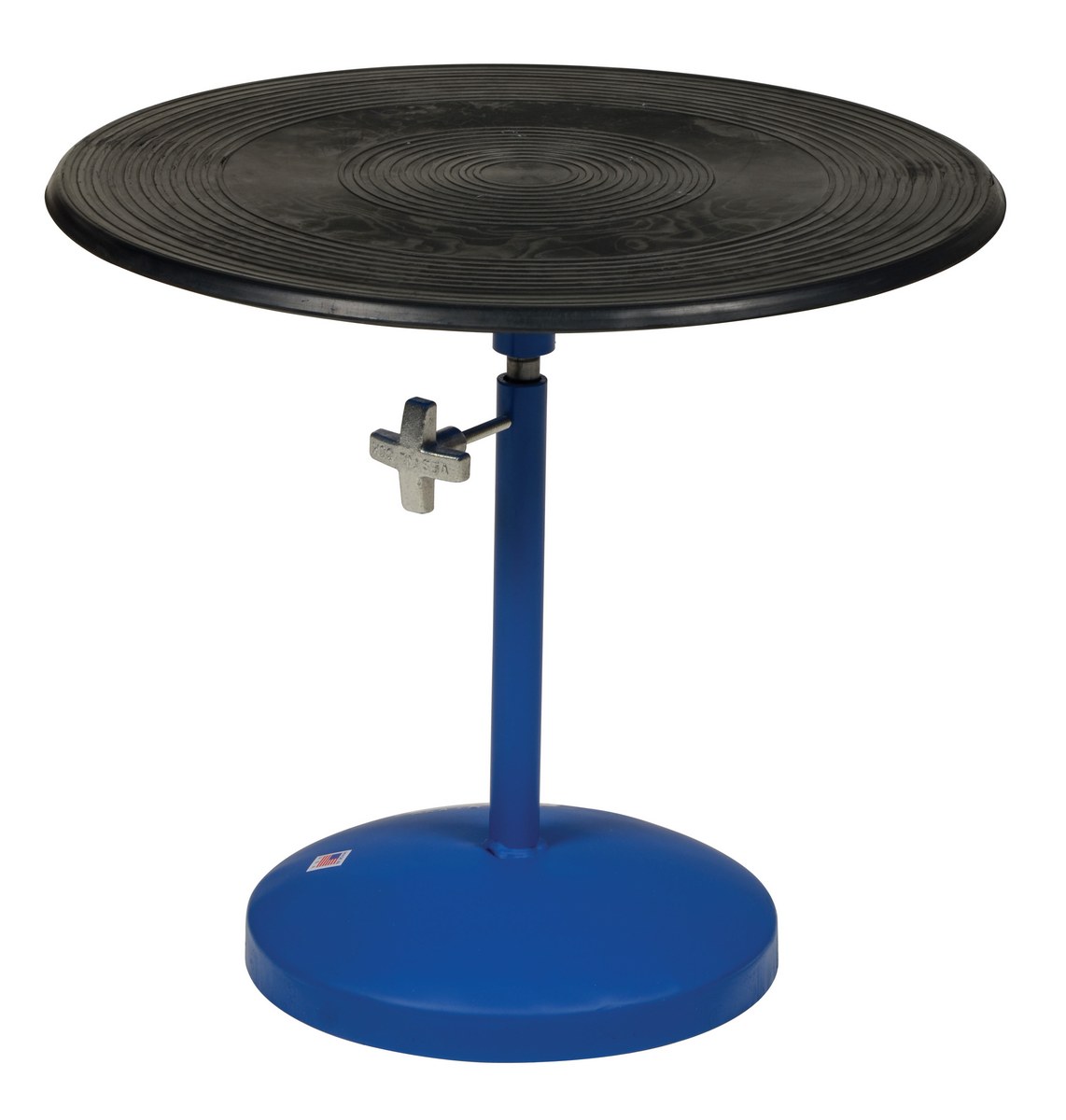 Vestil Steel Turntable - 24 In. Diameter Manual 21-32 In. Height Adjustment 300 lb - Blue