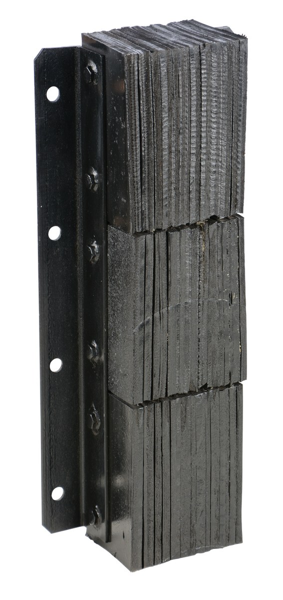 Vestil Rubber Laminated Dock Bumper - 30 In. x 11 In. x 6 In. - Black