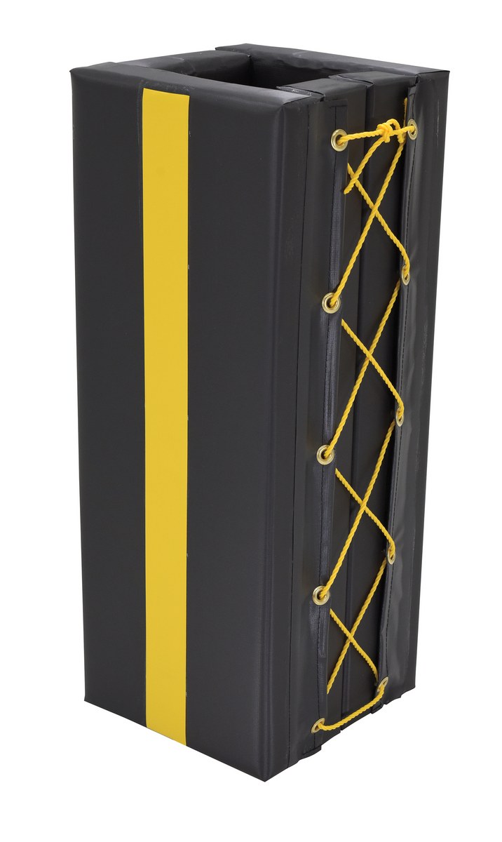 Vestil Vinyl Column Protective Pad Square - 3 Ft. x 7 In. - Black