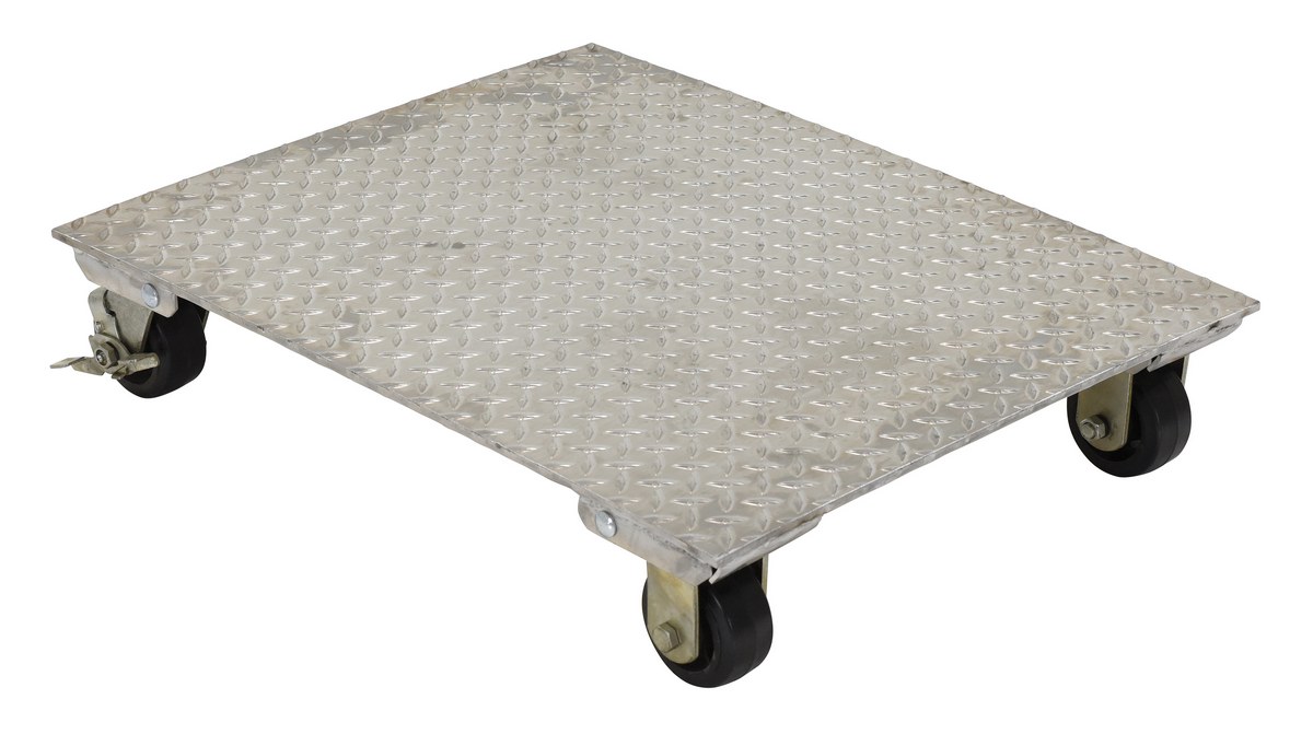 Vestil Aluminum Plate Dolly - 24 In. x 30 In. 1,200 lb - Silver