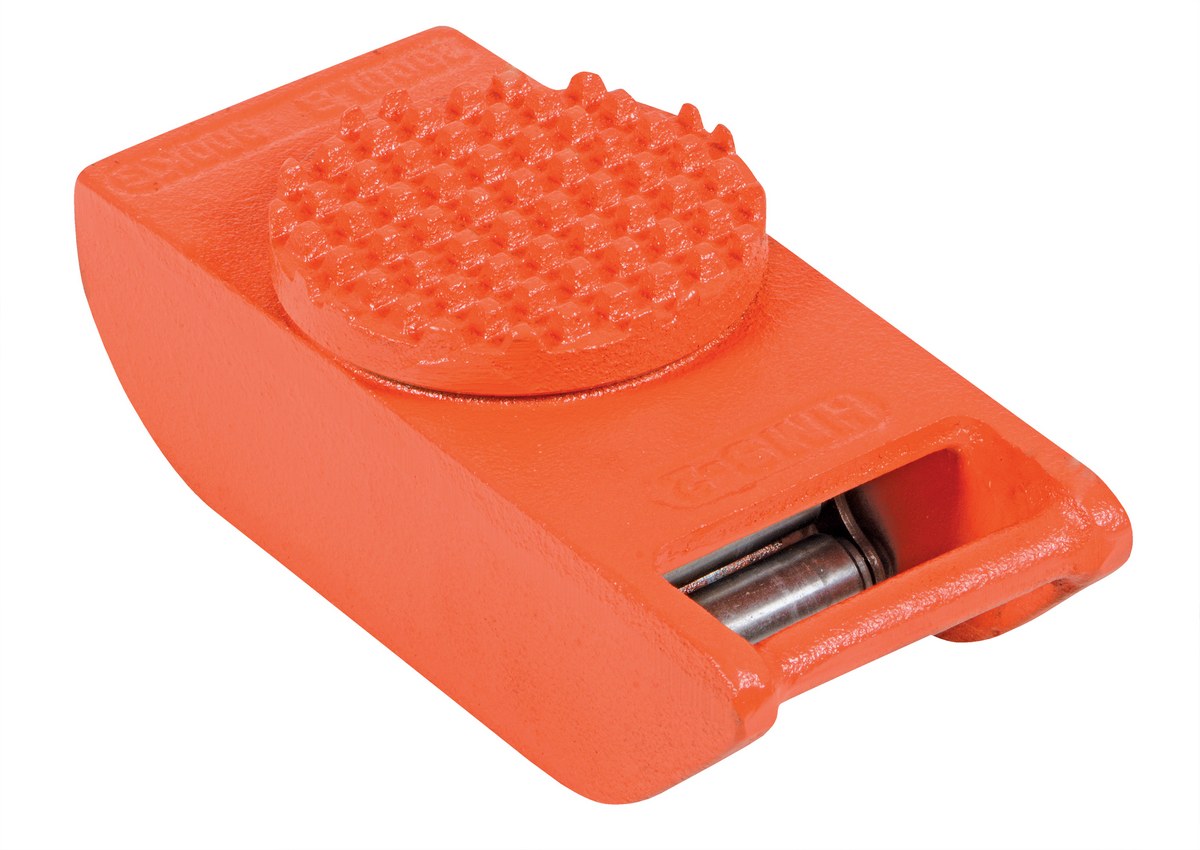 Vestil Steel Machine Roller - 2,000 lb - Orange