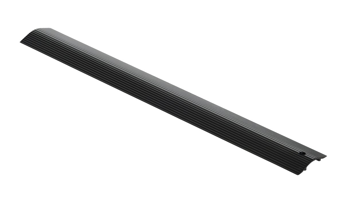 Vestil Extruded Aluminum Hose/Cable Crossover - 24 In. Length - Black