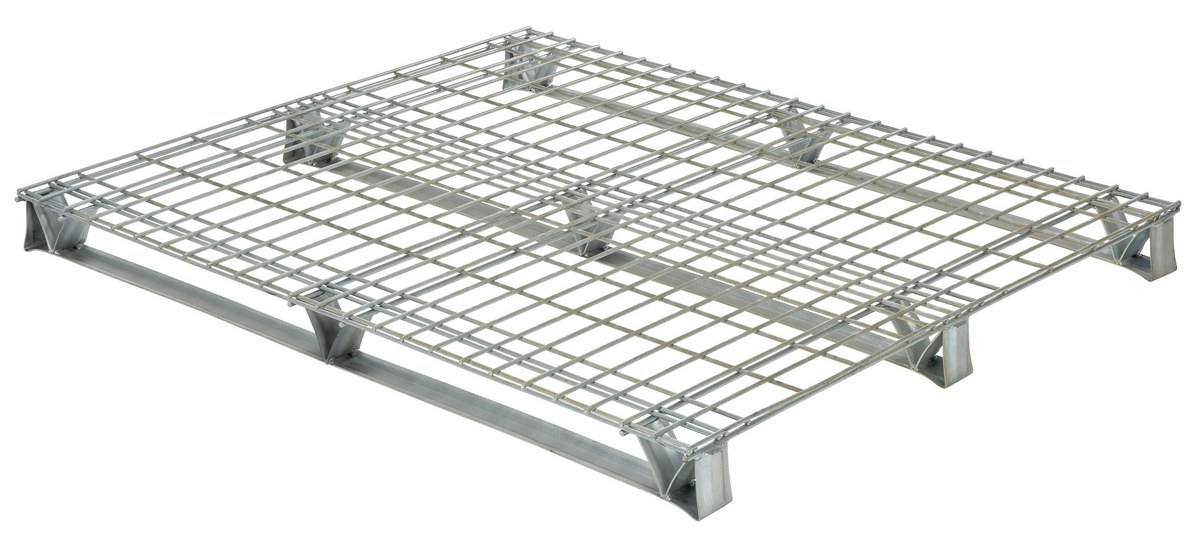 Vestil Galvanized Steel Welded Wire Pallet - 40 In. x 48 In. 4,000 lb - Gray