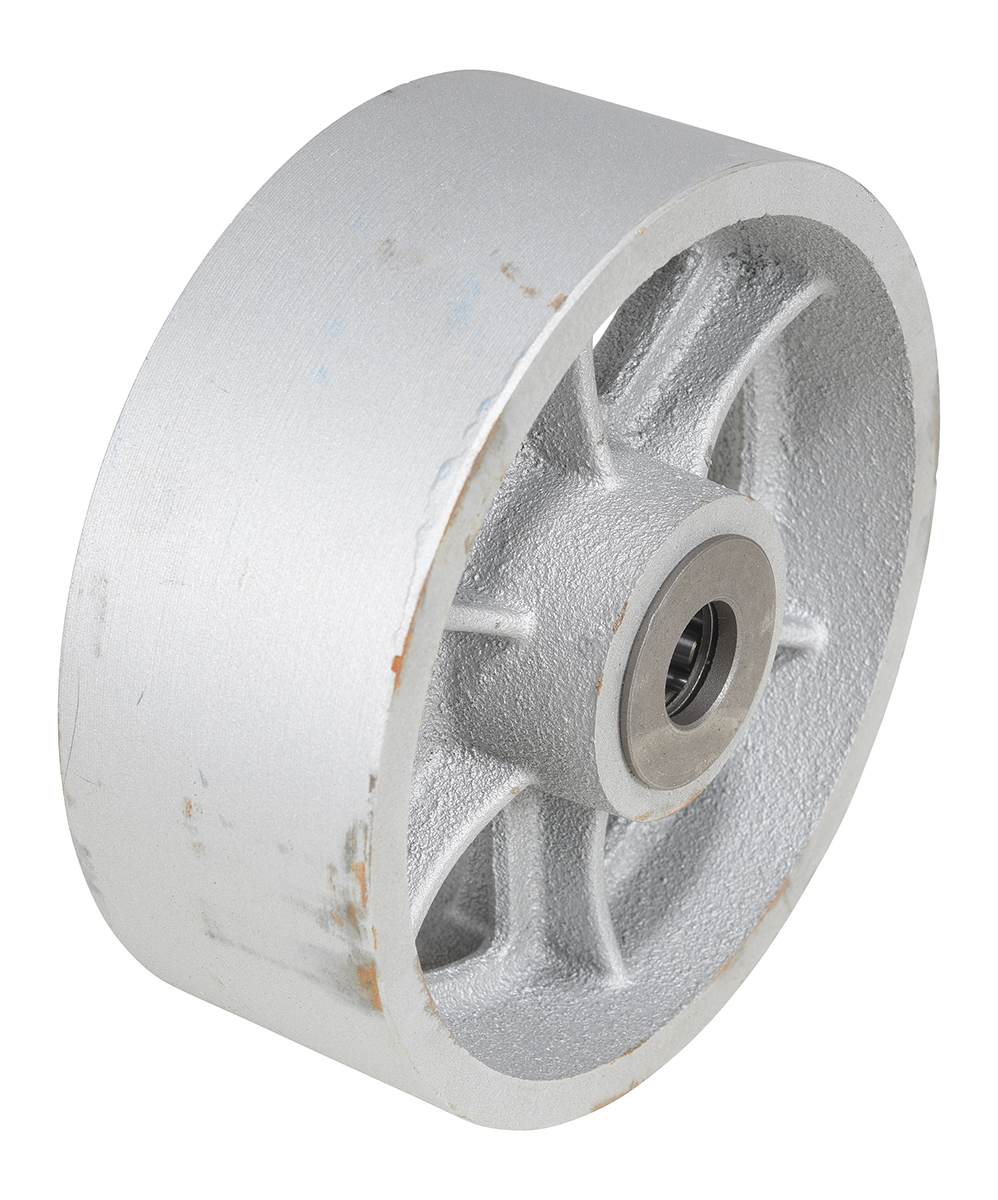 Vestil Cast Iron Wheel - 8 In. Diameter x 3 In. Width 2500 lb - Silver