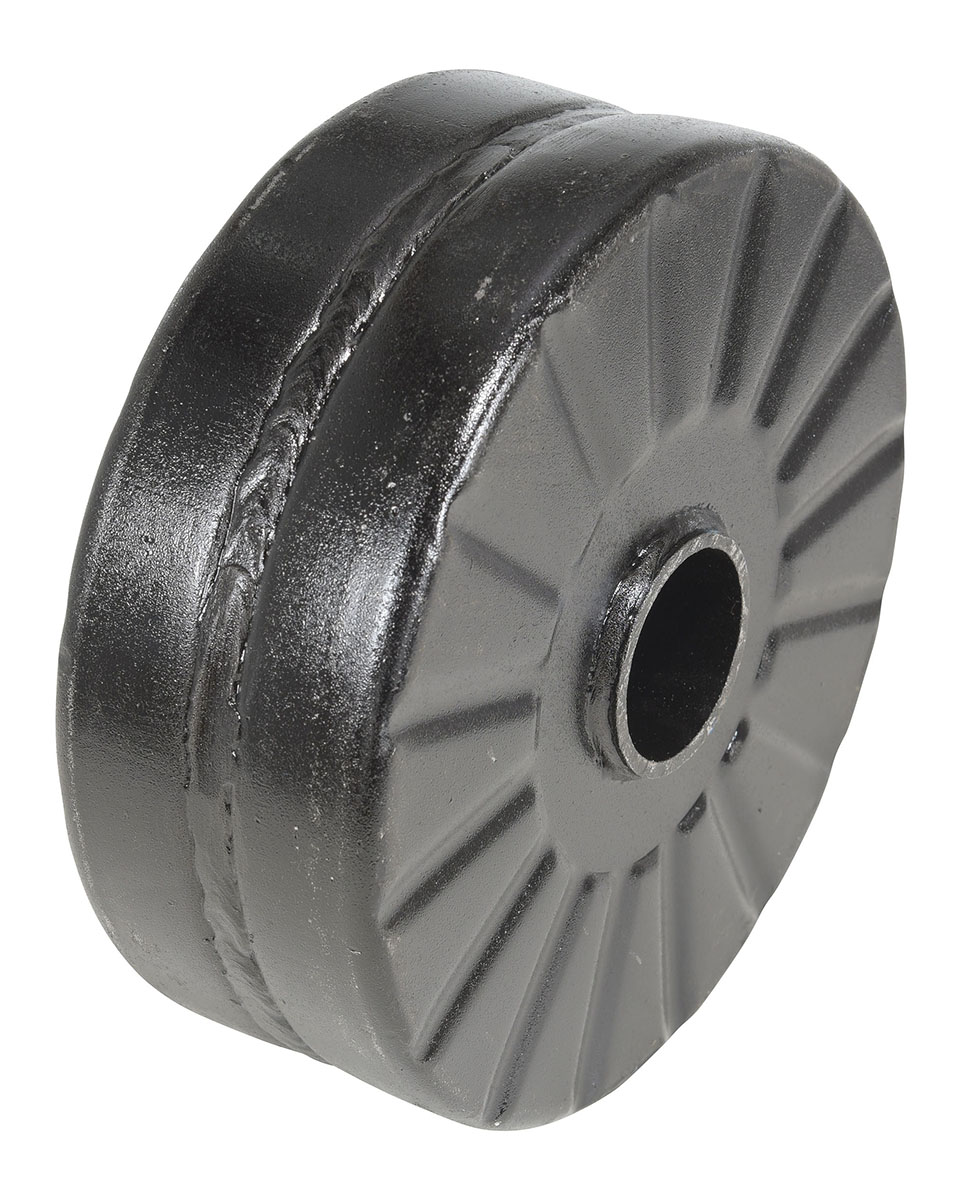 Vestil Semi Steel Wheel - 8 In. Diameter x 3 In. Width - Silver