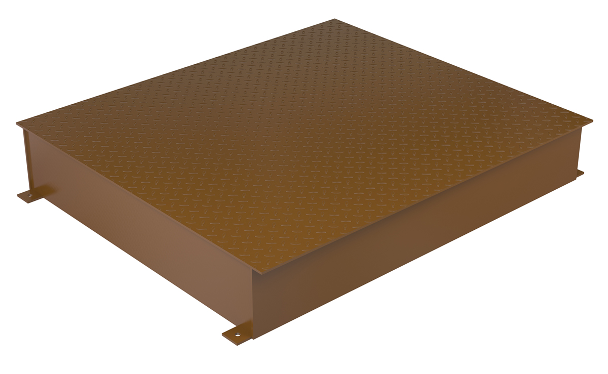 Vestil Steel Approach Ramp Spacer - 8 In. Height 4000 lb - Brown