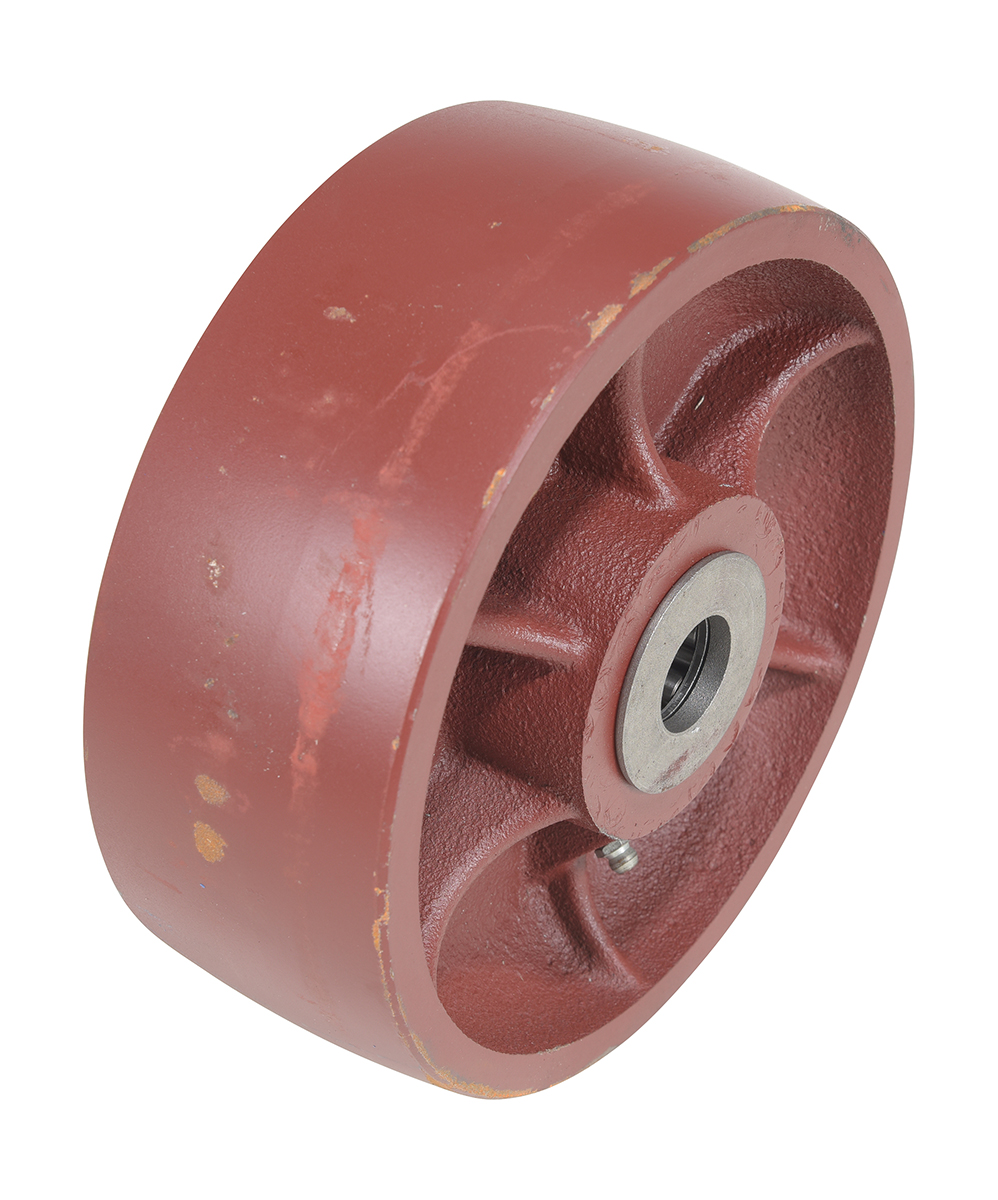 Vestil Ductile Steel Wheel - 8 In. Diameter x 3 In. Width 6000 lb - Maroon