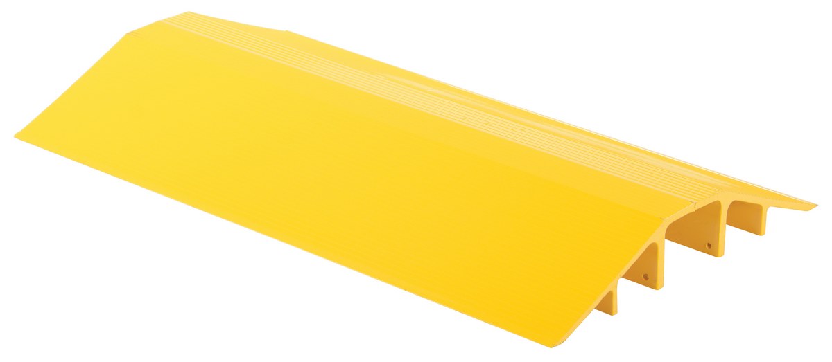 Vestil Aluminum Extruded Hose/Cable Crossover - 36 In. Length - Yellow