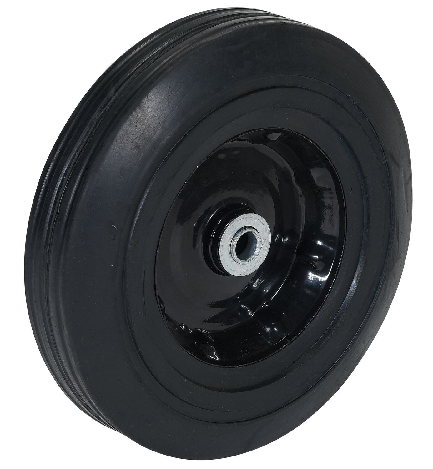 Vestil Hard Rubber Wheel - 10 In. Diameter x 2-1/2 In. Width 5/8 In. Bearing 400 lb - Black