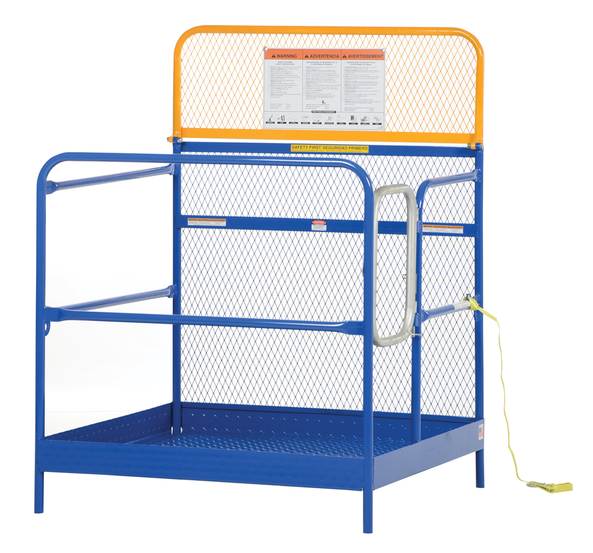 Vestil Steel Work Platform - 48 In. x 48 In. 1,000 lb - Blue