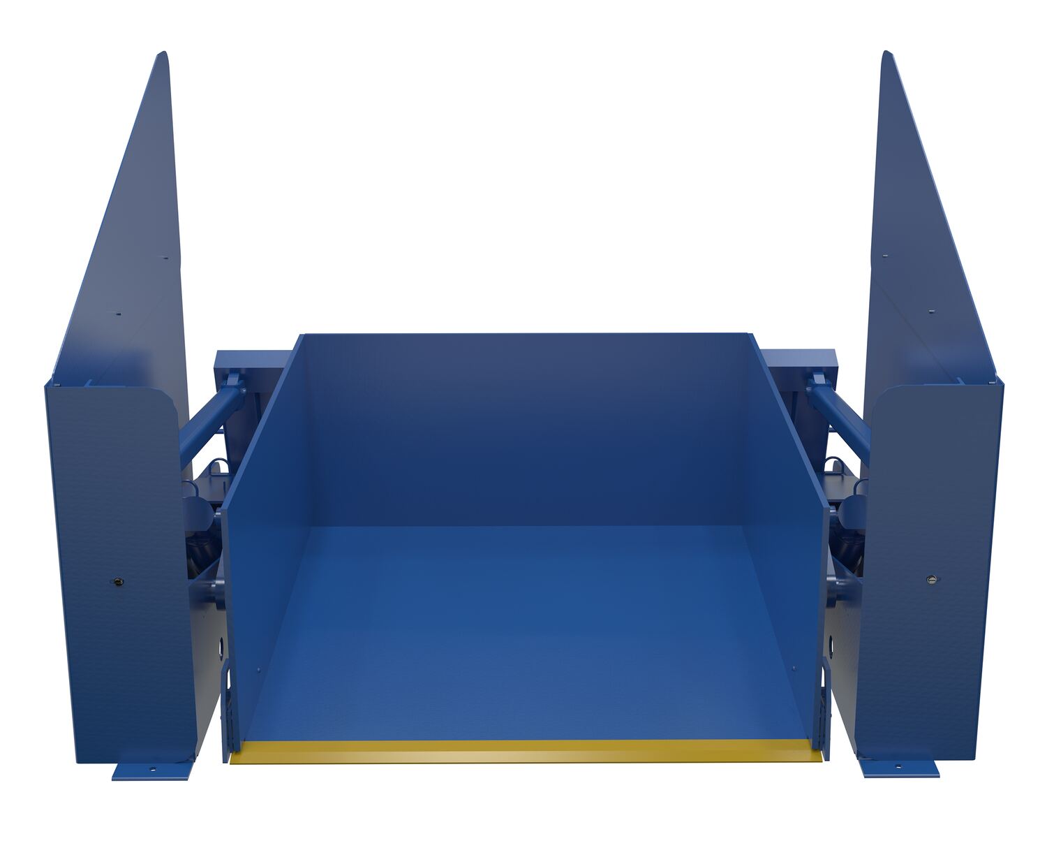 Vestil Steel Zero Lift and Tilt Table - 44 In. x 52 In. AC Powered 460 Volt 3 Phase 4,000 lb - Blue