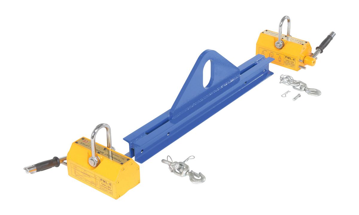 Vestil Steel Magnetic Spreader Beam - 36 In Length 2,000 lb - Blue