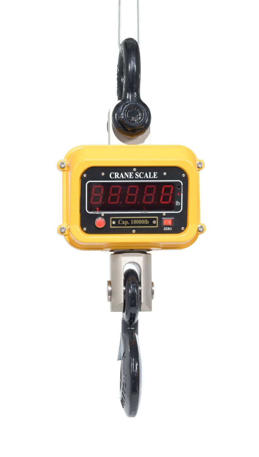 Vestil Steel Crane Scale - 10 In. x 7 3/4 In. x 22 5/8 In. 10,000 lb - Yellow