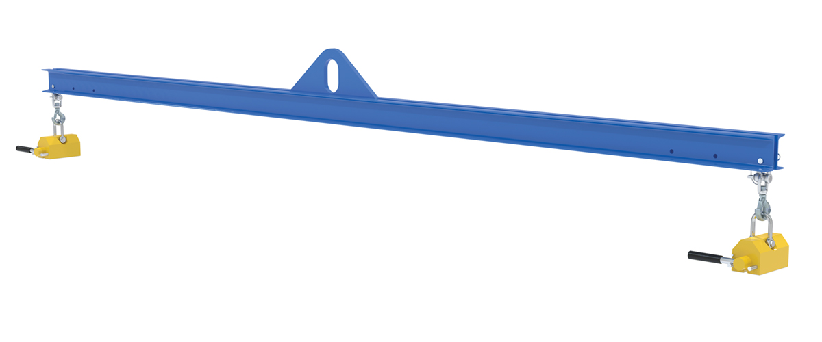 Vestil Steel Magnetic Spreader Beam - 144 In Length 1,000 lb - Blue