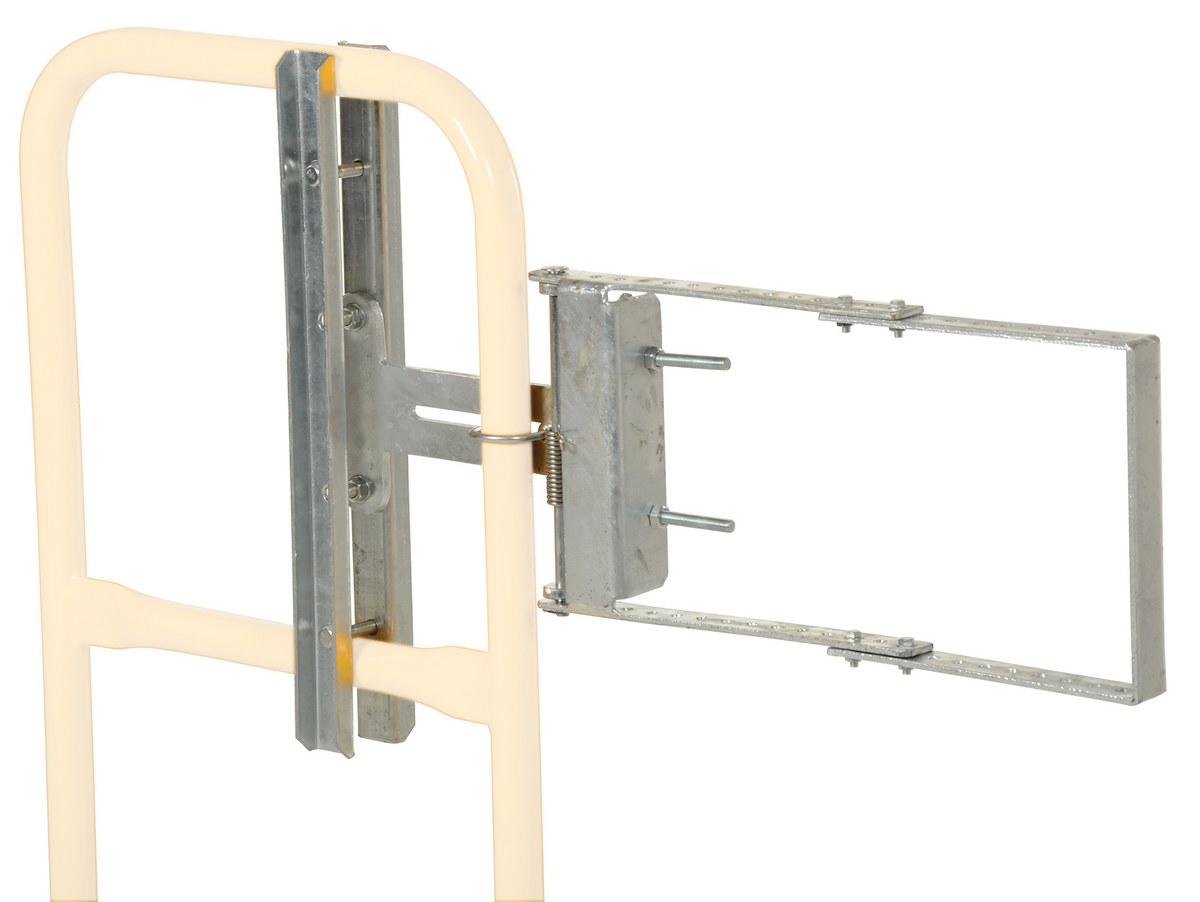 Vestil Galvanized Steel Self-Closing Gate - 16 In. to 26 In. Opening - Gray