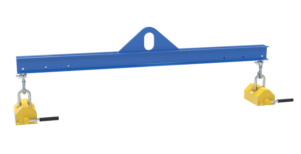 Vestil Steel Magnetic Spreader Beam - 72 In Length 2,000 lb - Blue