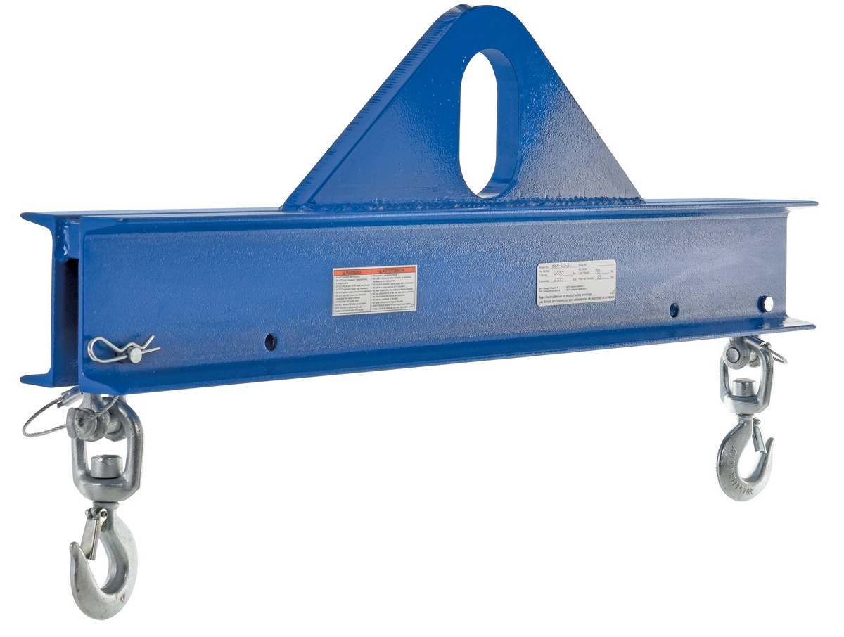 Vestil Steel Economy Spreader Beam - 36 In Length 6,000 lb - Blue