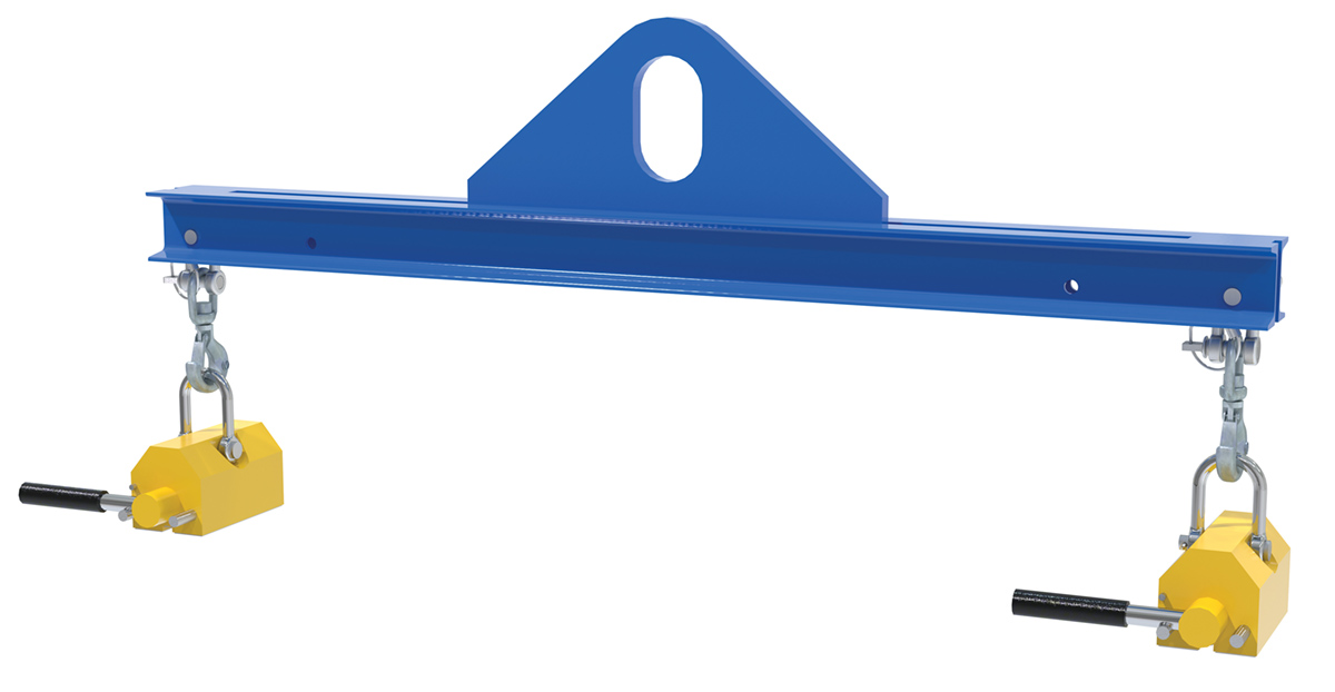 Vestil Steel Magnetic Spreader Beam - 48 In Length 1,000 lb - Blue