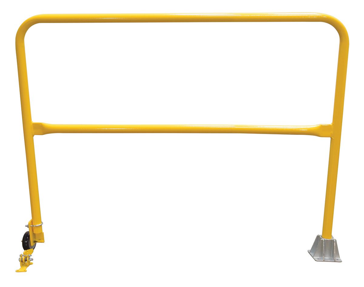 Vestil Steel Dock Safety Swing Gate - 5 Ft. Length - Yellow