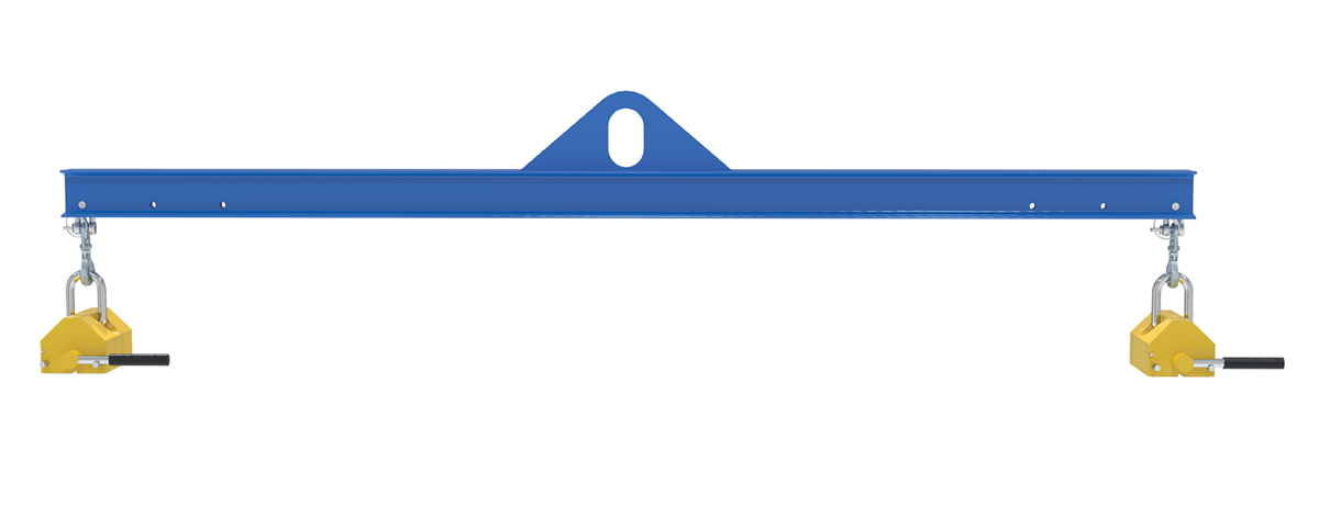 Vestil Steel Magnetic Spreader Beam - 96 In Length 2,000 lb - Blue