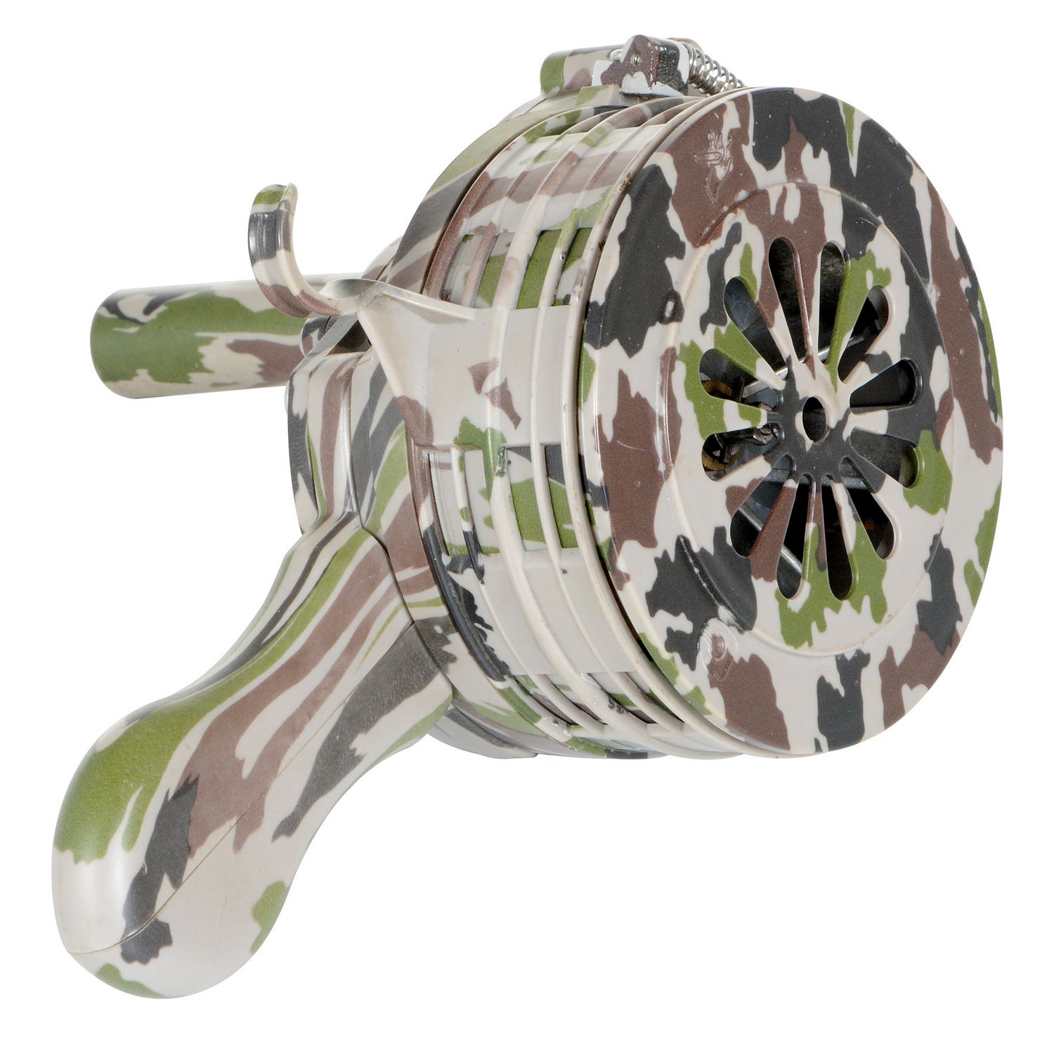 Vestil Plastic Warning Siren Hand Crank Camouflage