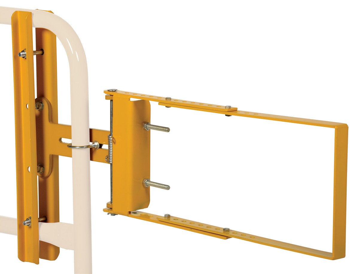 Vestil Steel Self-Closing Gate - 24 In. to 40 In. Opening - Yellow