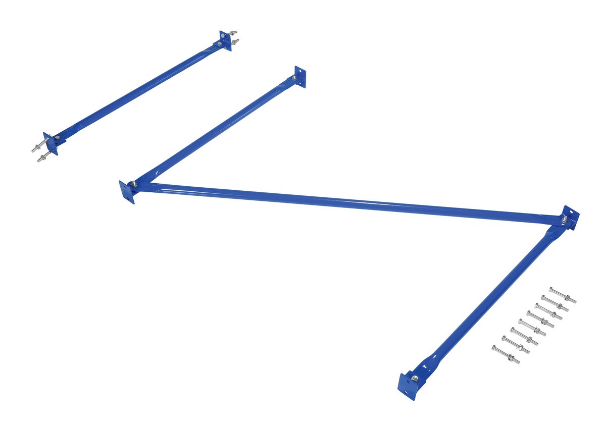 Vestil Steel Standard Cantilever Brace Set - 72 In. x 72 In. - Blue