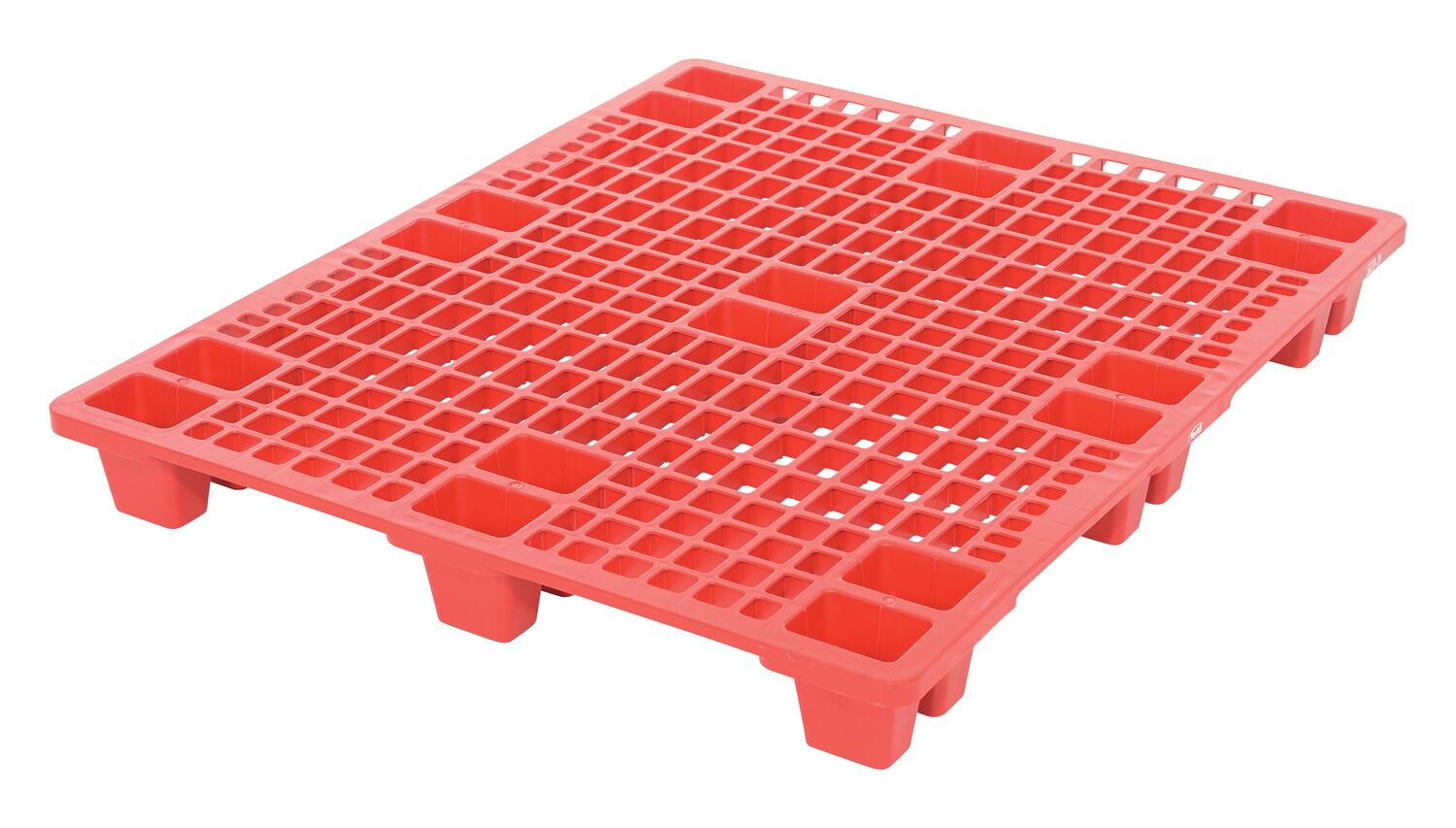 Vestil High Density Polyethylene Nestable Skid - 39-13/16 In. x 47-13/16 In. x 5-1/8 In. 3,300 lb - Red