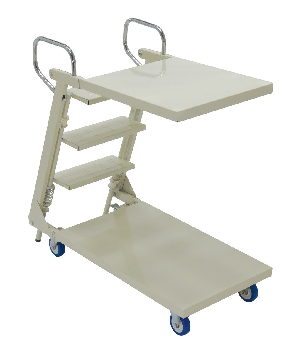 Vestil Steel Cantilever Stock Picker Truck - 41-3/8 In. x 20-1/2 In. x 40-7/8 In. 440 lb - White