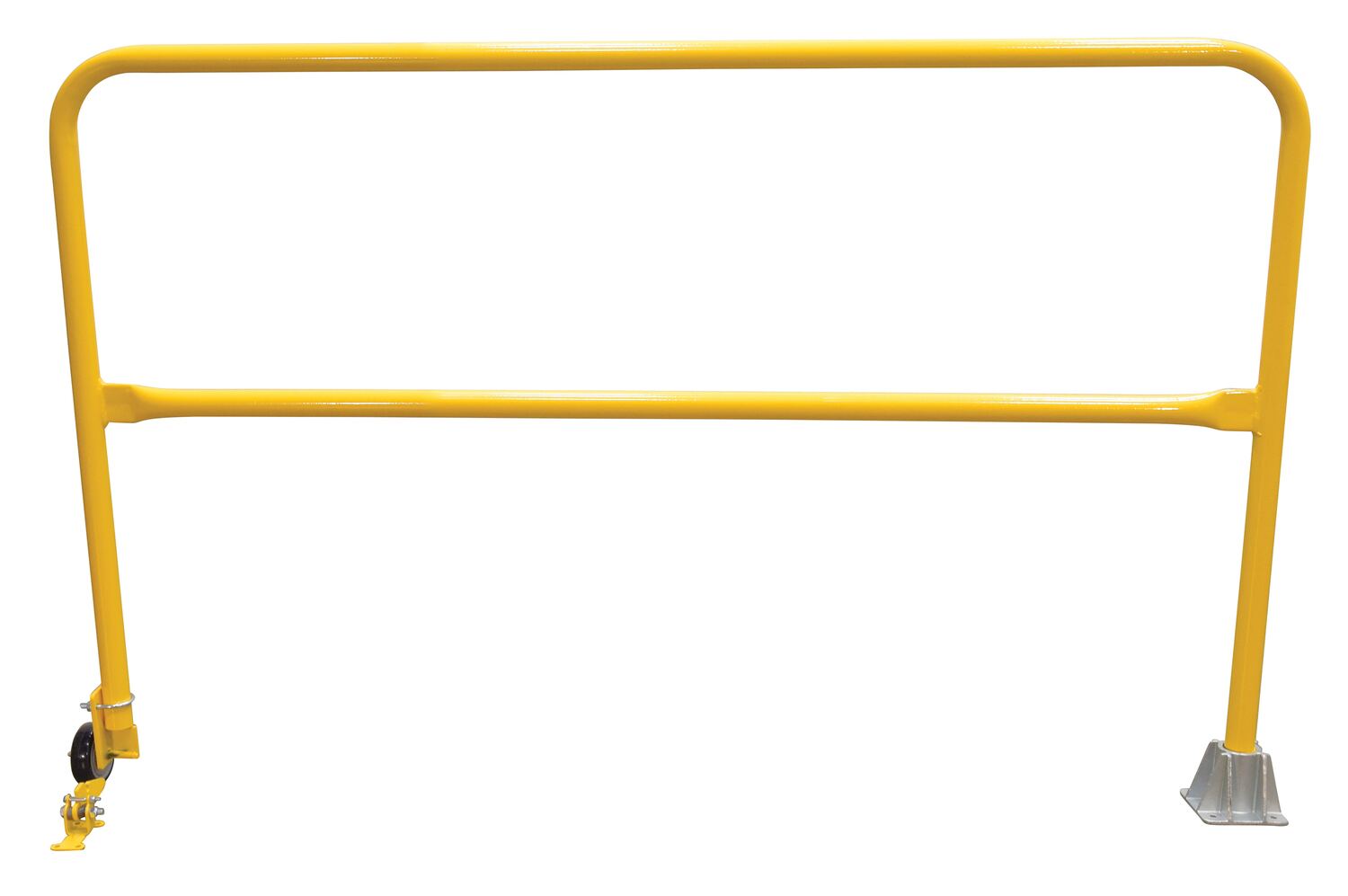 Vestil Steel Dock Safety Swing Gate - 6 Ft. Length - Yellow